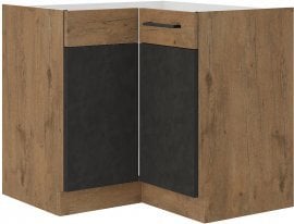 Spodnja kotna omara Vigo - matera - 90x90 cm ND 2F BB