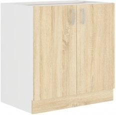 Spodnja omara Sara - hrast sonoma - 80 cm D 2F BB