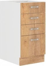 Spodnja omara s predali Sara - hrast lefkas - 40 cm D 4S BB 