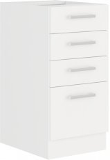 Spodnja omara s predali Eko - bel - 40 cm D 4S BB