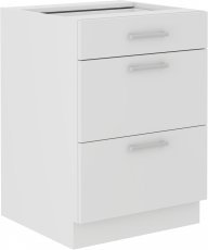 Spodnja omara s predali Eko - bel - 60 cm D 3S BB 