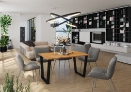 Jedilna miza Cesar - 138x67 cm - hrast artisan