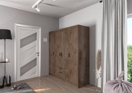 Garderobna omara Elena DL04 2S - hrast lefkas