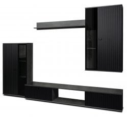 TV regal Salsa - črna/matera