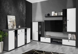 Dnevna soba Salsa - bela/matera