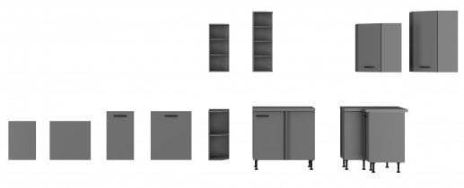 Stolarz-Lempert - Spodnja omara Nessa/Ant - 60 D 3S BB