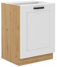 Spodnja omara Luna - bela/artisan hrast - 60 cm D 1F BB