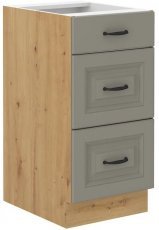 Spodnja omara Stilo - сlaygrey/artisan hrast - 40 cm D 3S BB