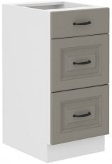 Spodnja omara Stilo - сlaygrey/bela - 40 cm D 3S BB