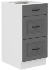 Spodnja omara Stilo - dustgrey/bela - 40 cm D 3S BB
