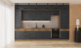 Kuhinjski sestav Vigo - temen les