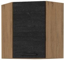 Zgornja kotna omara Vigo - temen les - 60x60 cm GN-72 (45°) 1F