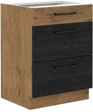 Spodnja omara Vigo - temen les - 60 cm D 3S BB