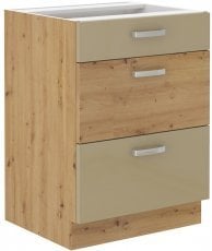 Spodnja omara Artisan - cappuchino - 60 cm D 3S BB