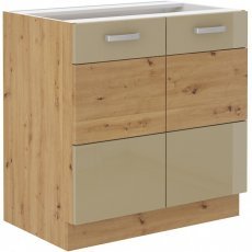 Stolarz-Lempert - Spodnja omara Artisan - cappuchino - 80 cm D 2F BB