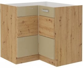 Spodnja kotna omara Artisan - cappuchino - 90x90 cm ND 1F BB