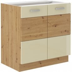 Spodnja omara Artisan - krem - 80 cm D 2F BB