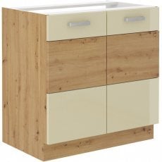 Spodnja omara Artisan - krem - 80 cm ZL 2F BB 