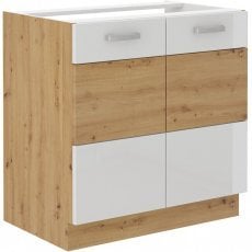 Spodnja omara Artisan - bela - 80 cm ZL 2F BB