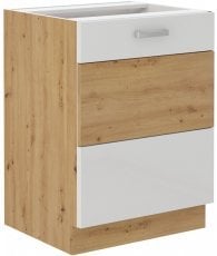 Spodnja omara Artisan - bela - 60 cm D 1F BB