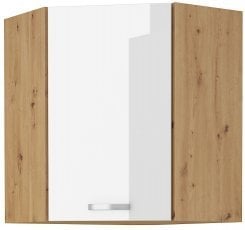 Zgornja kotna omara Artisan - bela - 60x60 cm GN-90 1F (45°)