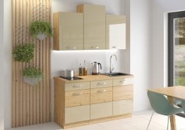 Kuhinjski sestav Artisan 150 cm - cappuchino - sestav 1