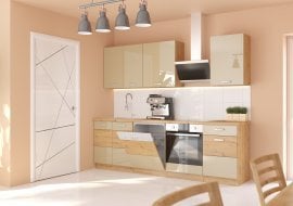 Kuhinjski sestav Artisan 250 cm - cappuchino - sestav 2