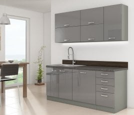 Kuhinjski sestav Grey 180 cm - 1 sestav