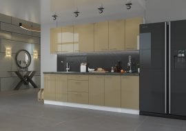 Kuhinjski sestav Lara 260 cm - kapučino - 1 sestav