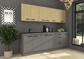 Kuhinjski sestav Scandi-Nessa 260 cm - 2 sestav