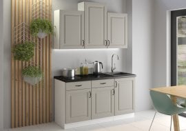 Kuhinjski sestav Stilo 150 cm - сlaygrey/bel - 1 sestav