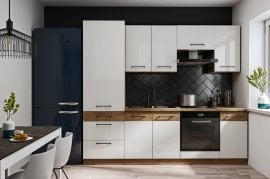 Kuhinjski sestav Vigo 240 cm - bel - 1 sestav