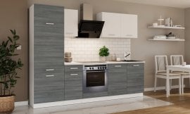 Kuhinjski sestav Toni 260 cm - hrast ribbeck/bel