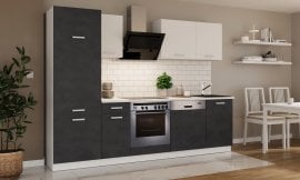 Kuhinjski sestav Toni 270 cm - matera/bel