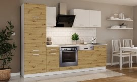Kuhinjski sestav Toni 270 cm - artisan/bel