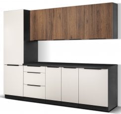 Kuhinjski sestav Arona/Monza 240 cm - 1 sestav