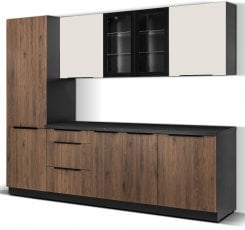 Kuhinjski sestav Arona/Monza 240 cm - 2 sestav