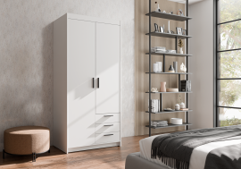 Garderobna omara Elena 2D3S - bela 