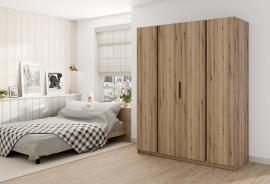 Garderobna omara Kaja 4F - evoke hrast