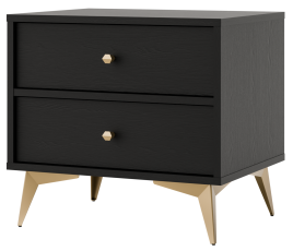 Nočna omarica Tokyo 1 - 801 - črna