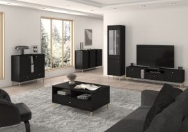 Dnevna soba in spalnica Tokyo 2 - črna