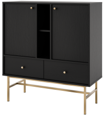 Komoda Tokyo 3 - 825 - črna