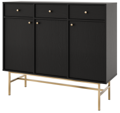 Komoda Tokyo 3 - 827 - črna