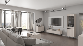 Dnevna soba  in spalnica Osaka - peščeno bež