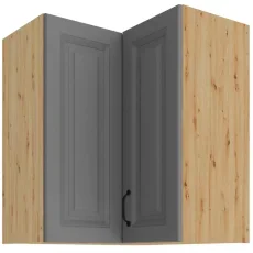Zgornja kotna omara Stilo - dustgrey/artisan hrast - 60x60 GN-72 2F (90°)