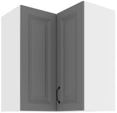 Zgornja kotna omara Stilo - dustgrey/bela - 60x60 GN-72 2F (90°)