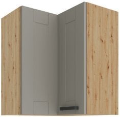 Zgornja kotna omara Luna - claygrey/artisan hrast - 60x60 GN-72 2F (90°)