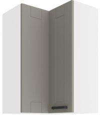 Zgornja kotna omara Luna - claygrey/bela - 60x60 GN-90 2F (90°)