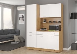 Kuhinjski sestav Maria New - bel/hrast artisan 