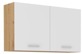 Zgornja omara Maria New - bela/hrast artisan - H 100 ZPW